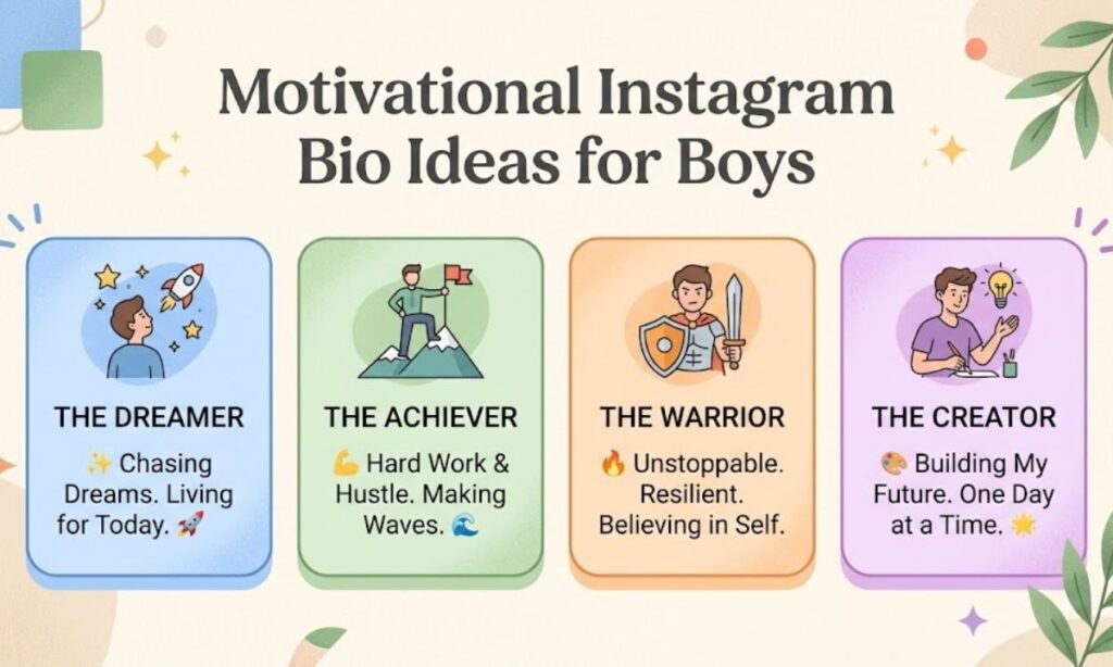 Motivational Instagram Bio Ideas for Boys