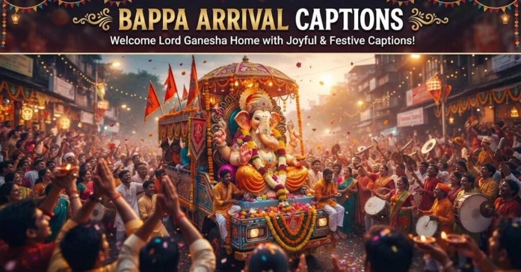 Bappa Arrival Captions