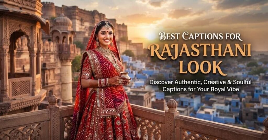 Best Captions for Rajasthani Look