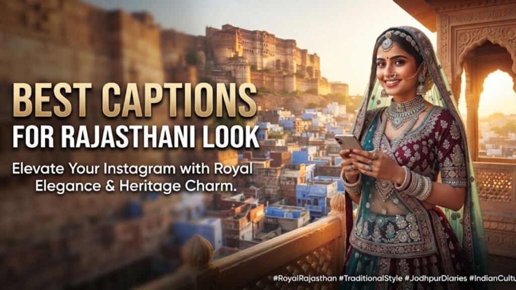 Best Captions for Rajasthani Look