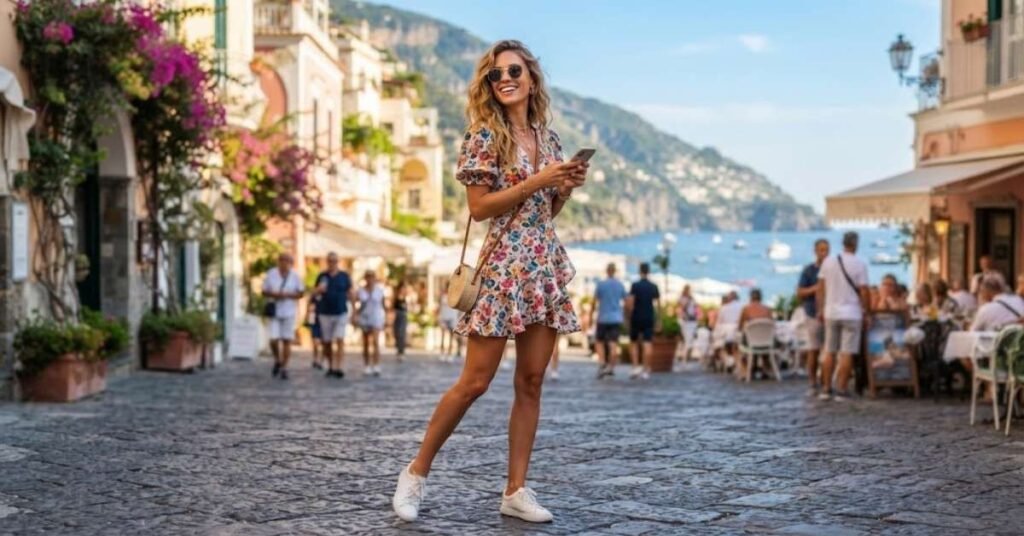Captions Short Dress for Instagram