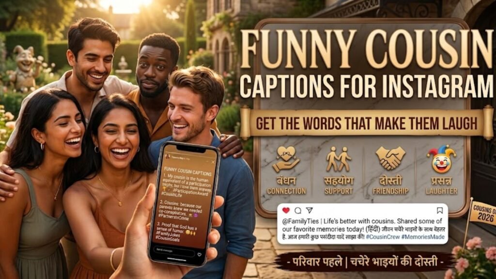 Funny Cousin Captions for Instagram