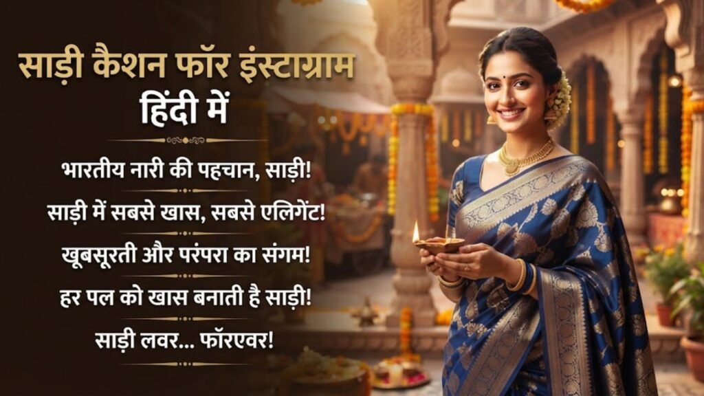 Saree Caption for Instagram in Hindi