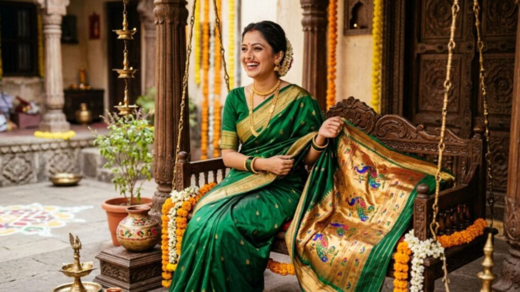 Saree Captions for Instagram in Marathi