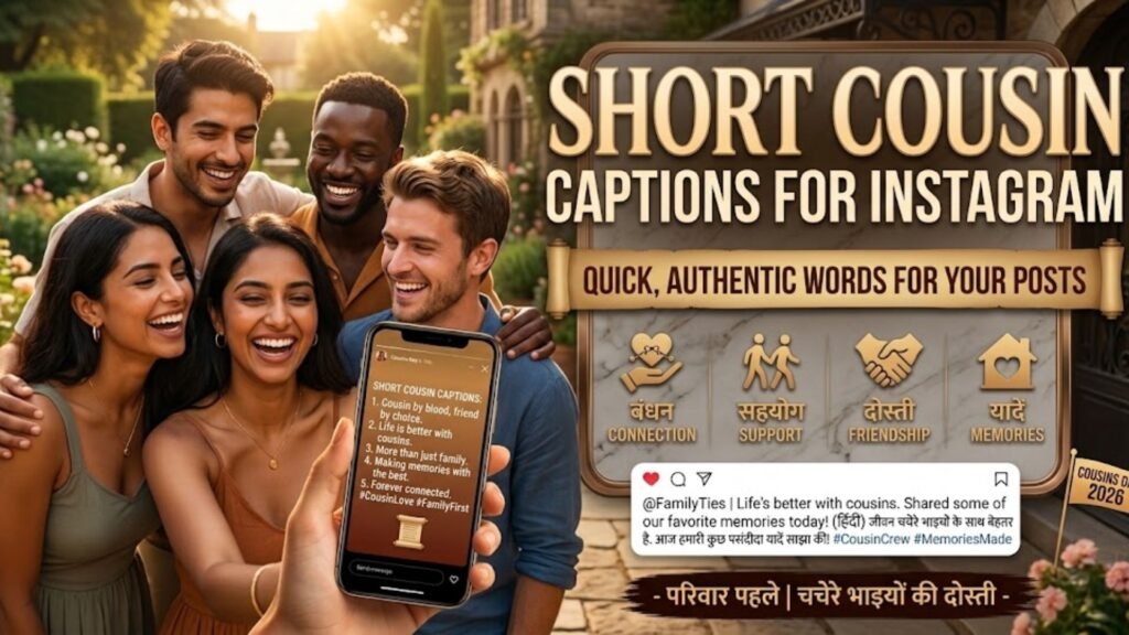 Short Cousin Captions for Instagram