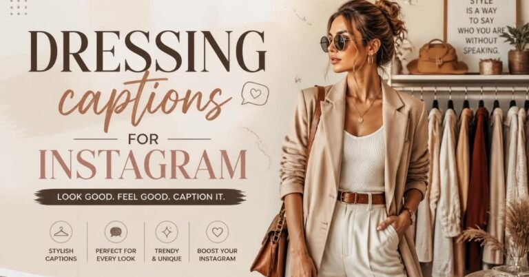 dressing captions for instagram