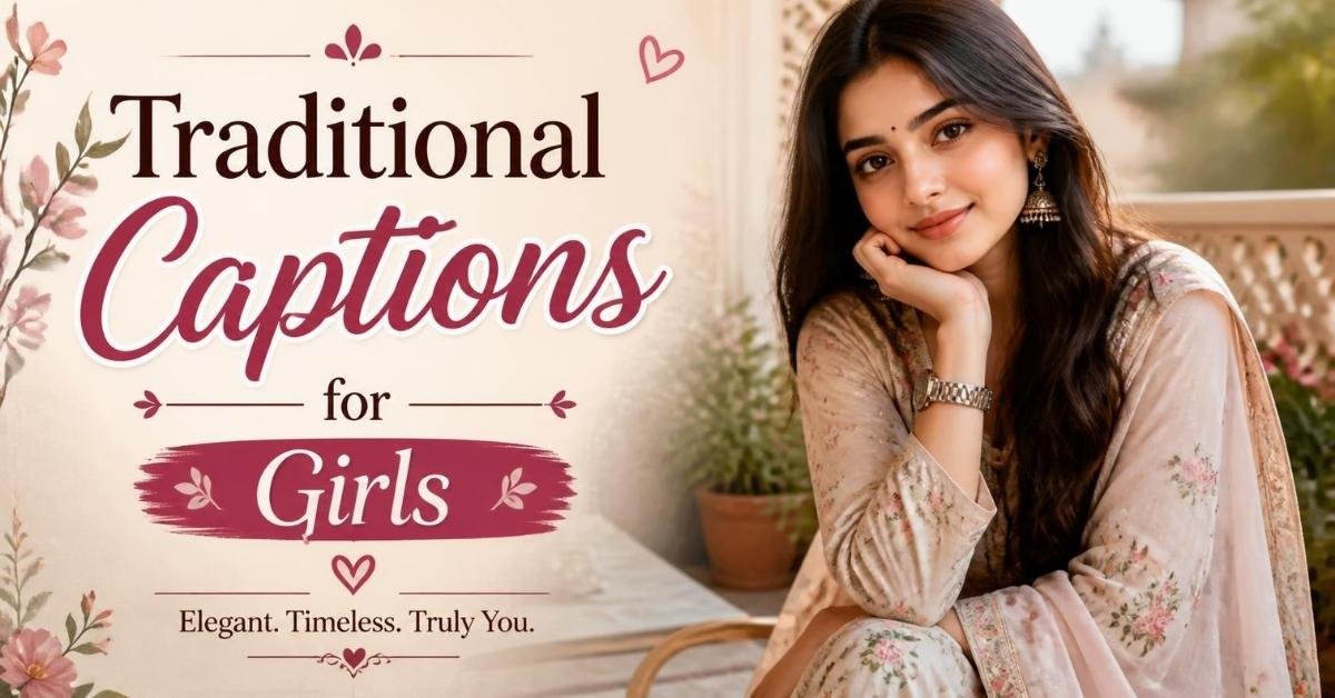 traditional captions for girls